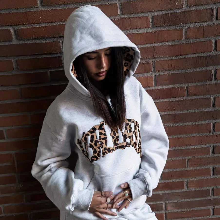 Leopardikuvioiset Hupparisetit